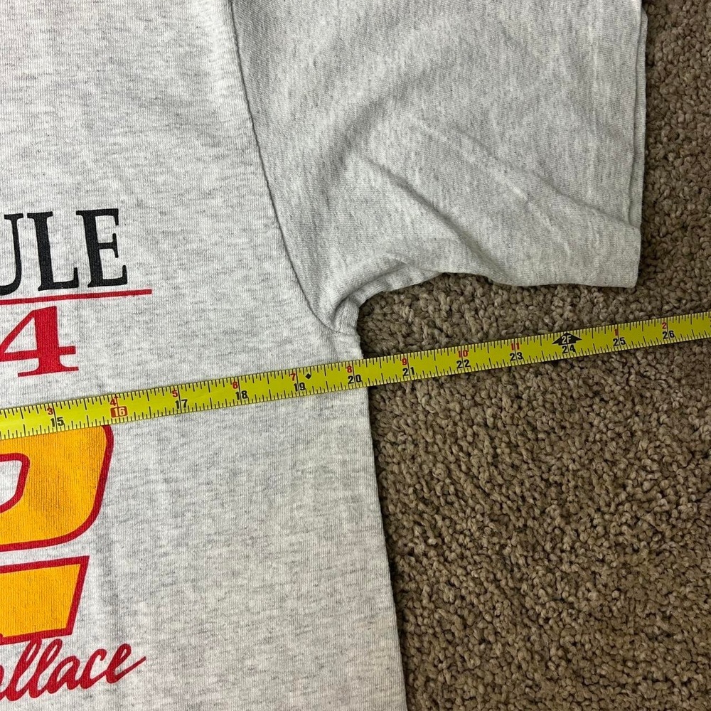 1994 Winston Cup Series Rusty Wallace NutMeg Nascar Grey Tee Shirt M - Picture 7 of 8
